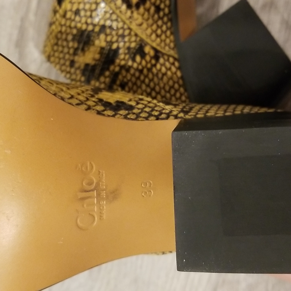 NWOB Chloé Rylee Snake Ankle Boots, 39, $895 - Picture 6 of 6